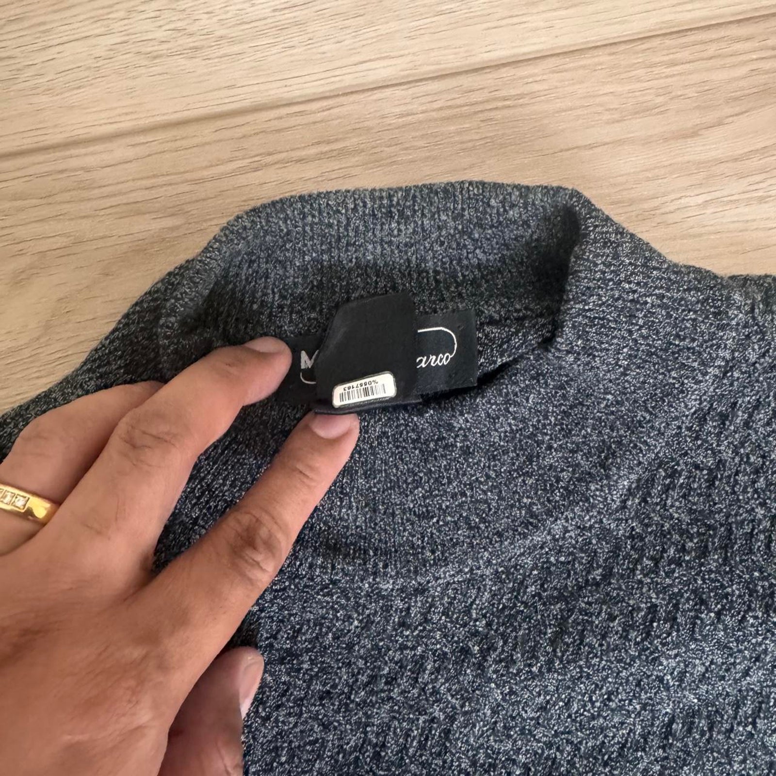 Mondo Di Marco Made In Italy Mock Neck Knit Sweater — image 3 of 8